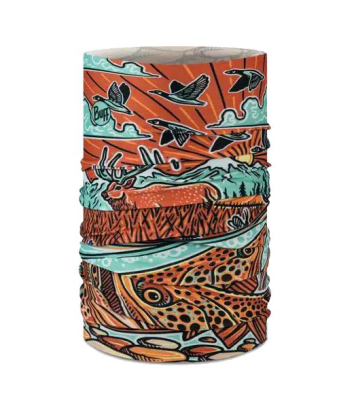 BANDANA COOLNET UV CASEY UNDERWOOD TROUT SCAPE MULTI1