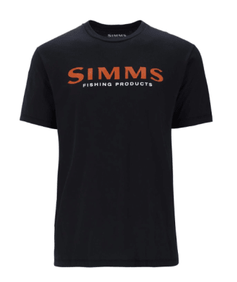 POLERA SIMMS LOGO T-SHIRT JET BLACK