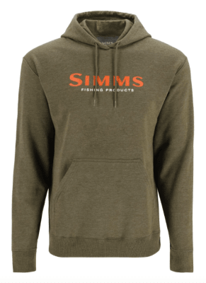 POLERON UNISEX SIMMS LOGO HOODY MILITARY HEATHER