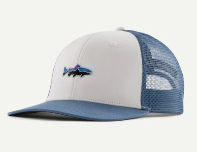 JOCKEY STAND UP TROUT TRUCKER HAT WHI1