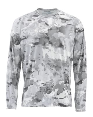 POLERA SOLARFLEX LS CREWNECK CLOUD CAMO GREY