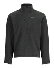 POLAR RIVERSHED HALF ZIP BLACK HEATHER