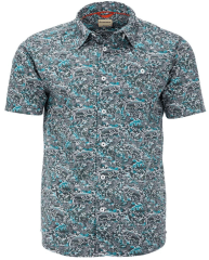 CAMISA TAILOUT SS SHIRT FISH GRASS