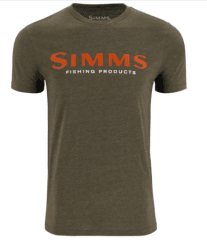 POLERA SIMMS LOGO T-SHIRT LODEN HEATHER