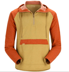 POLERON VERMILION HOODY CAMEL HEATHER/CLAY HEATH