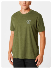 POLERA STACKED LOGO BASS T-SHIRT MILITARY HEATHER