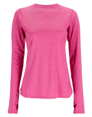 POLERA WMS SOLARFLEX CREW FUCHSIA HEATHER