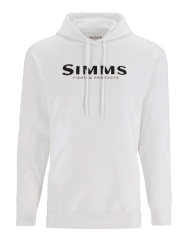 POLERON UNISEX SIMMS LOGO HOODY WHITE