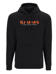POLERON UNISEX SIMMS LOGO HOODY BLACK
