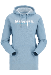 POLERON WMS SIMMS LOGO HOODY CORNFLOWER HEATHER