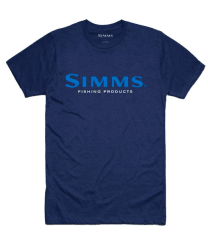 POLERA SIMMS LOGO T-SHIRT DARK MOON HEATHER