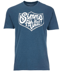 POLERA FISH IT WELL BADGE SAILO BL HEATHER