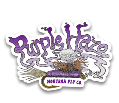 SIGNATURE STICKER PURPLE HAZE 4 IN