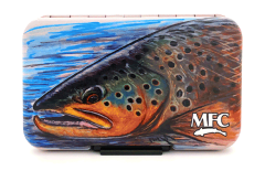 CAJA FLYWEIGHT FLY BOX HALLOCK'S BROWN TROUT