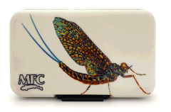 CAJA POLY FLY BOX LARKO'S CHROME MAYFLY