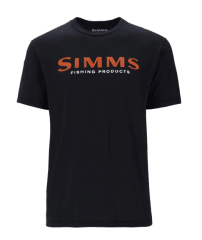 POLERA SIMMS LOGO T-SHIRT JET BLACK
