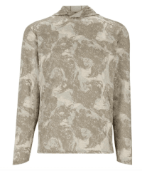 POLERA SOLARFLEX HOODY BACK EDDY STONE