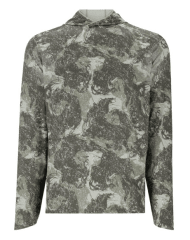 POLERA SOLARFLEX HOODY BACK EDDY WILLOW