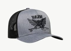 JOCKEY EAGLE TWILL TRUCKER HAT GREY/BLACK