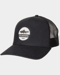 JOCKEY TROUT PATCH TRUCKER BLACK