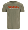 POLERA SIMMS LOGO T-SHIRT SIMMS ORANGE/MILITARY HEATHER1