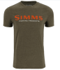 POLERA SIMMS LOGO T-SHIRT LODEN HEATHER1