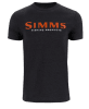 POLERA SIMMS LOGO T-SHIRT DARK GUNMETAL HEATHER1