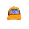 JOCKEY TRUCKER HAT HOT ORANGE FLIES1