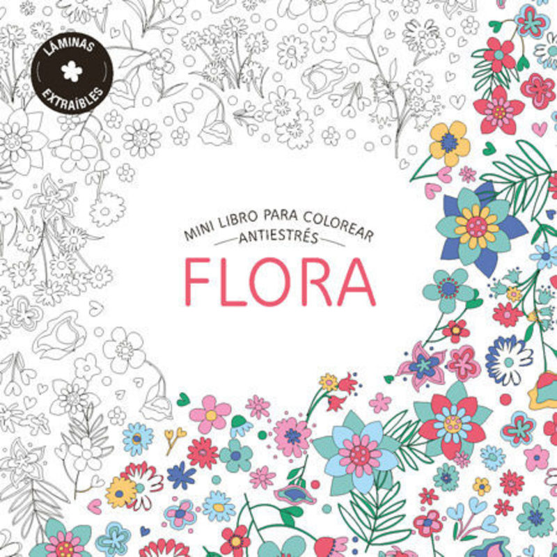 MINI LIBRO PARA COLOREAR: FLORA