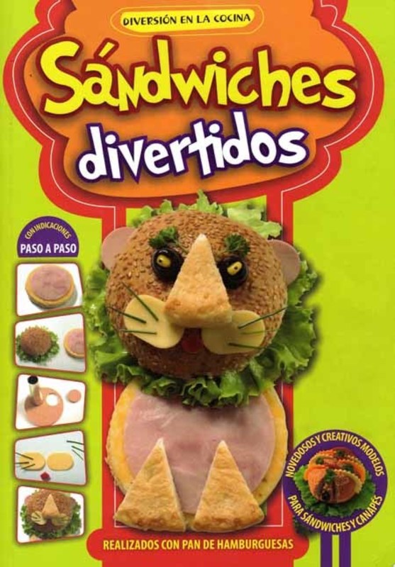 SANDWICHES DIVERTOS REALIZADOS CON PAN DE HAMBURGE