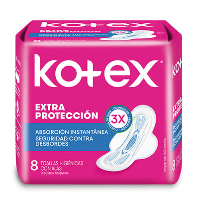 KOTEX EXTRA PROTECCION 8UN1