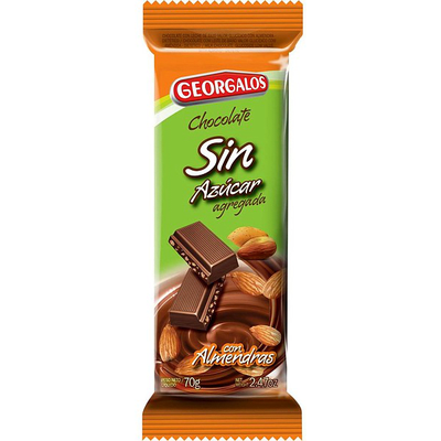 CHOCOLATE GEORGALOS S/AZUCAR 70G1