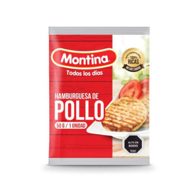 Hamburguesa pollo 50 g montina1