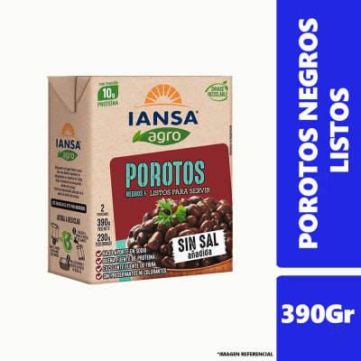 POROTOS NEGROS IANSA 390G1