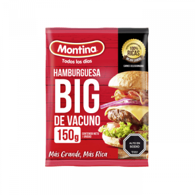 HAMBURGUESA BIG MONTINA 150 GRS1