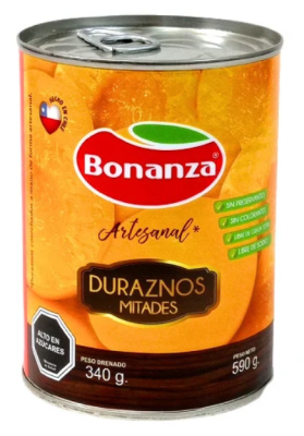 DURAZNOS EN MITADES BONANZA 590G1