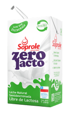 LECHE ZERO LACTOSA SOPROLE DESCREMADA 1 LT.