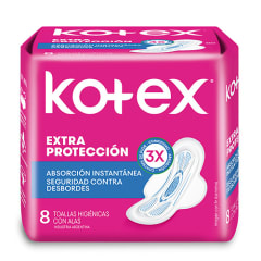 KOTEX EXTRA PROTECCION 8UN