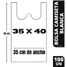 BOLSA CAMISETA 35X40 (100)