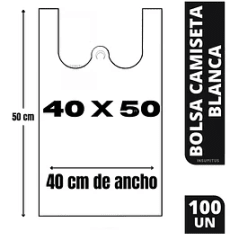 BOLSA CAMISETA 40X50 (100)