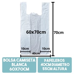 BOLSA CAMISETA 60X70 (100)