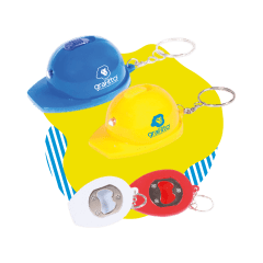 LLAVERO CASCO DESTAPADOR CON LINTERNA