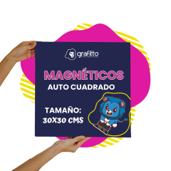 Magnético para auto 30 x 30 cms