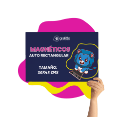 Magnético para auto 30 x 45 cms