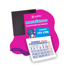 Magnético con calendario estándar