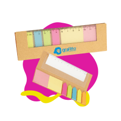 POST IT ECOLOGICO CON REGLA