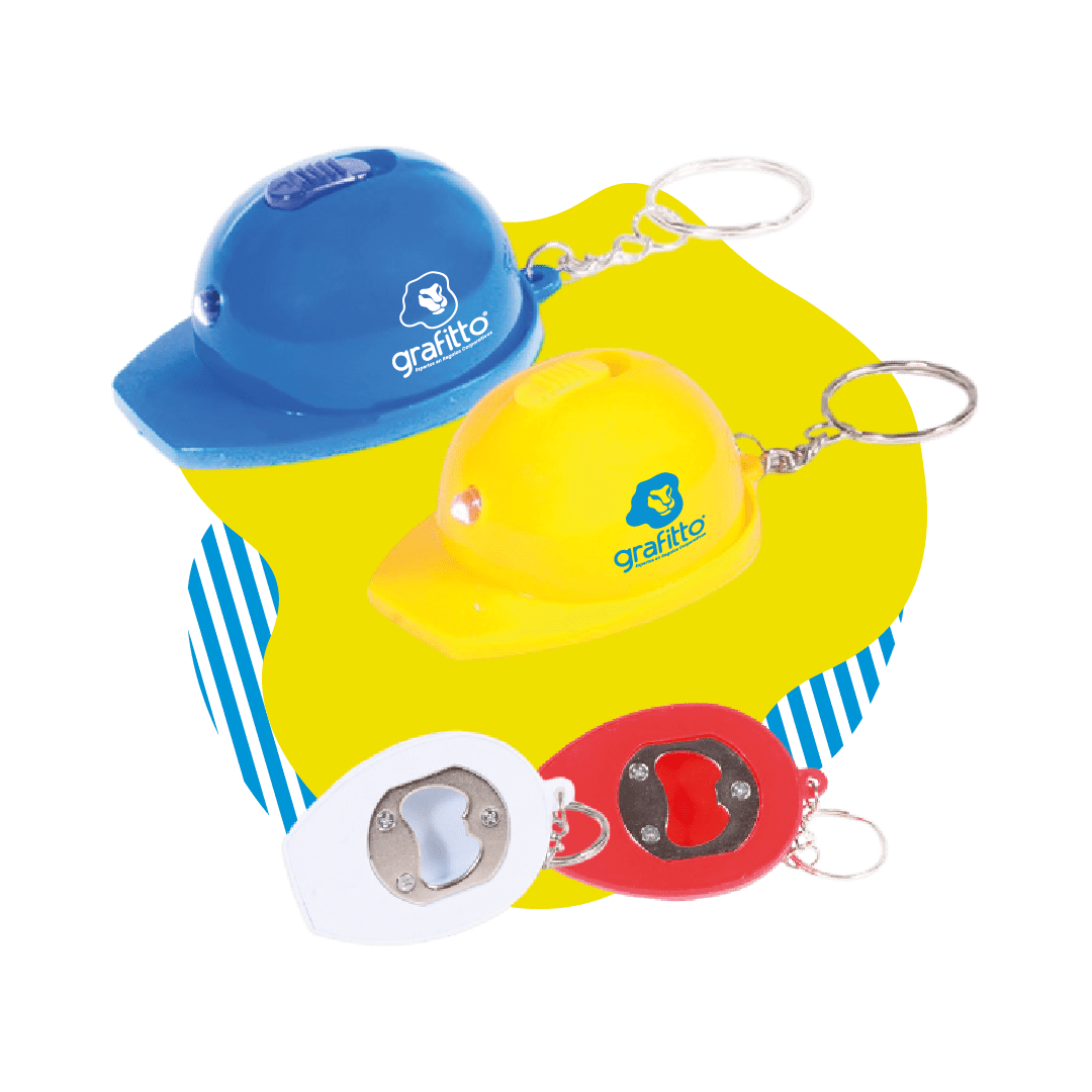 LLAVERO CASCO DESTAPADOR CON LINTERNA1