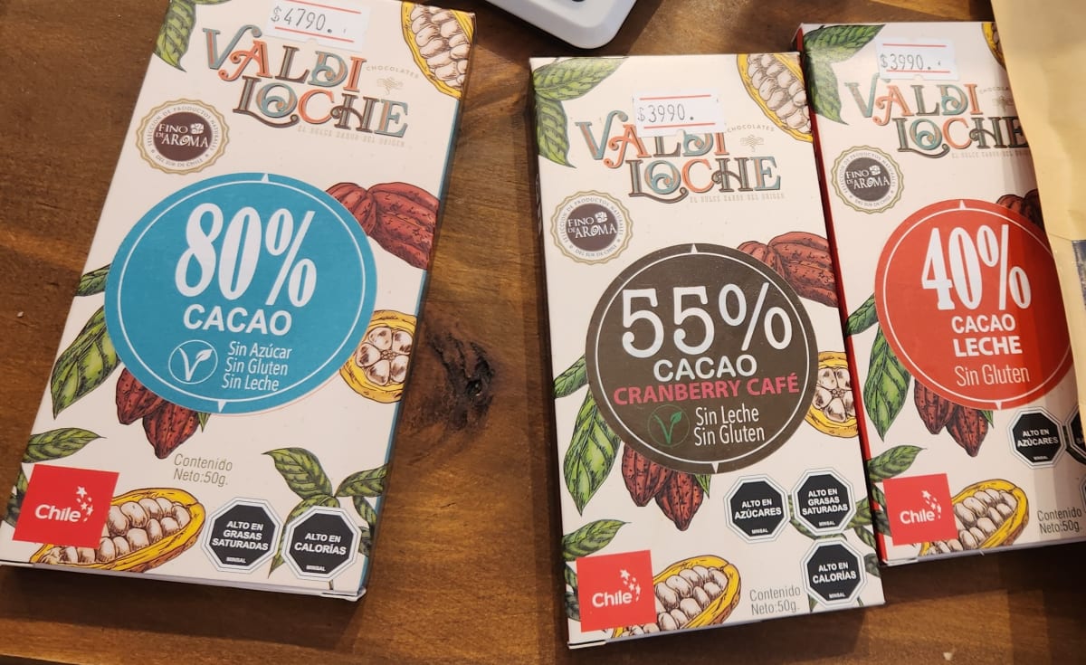 80% puro sin azúcar Chocolate negro blend Colombia- Ecuador puro 80% cacao (País de origen: Chile)3