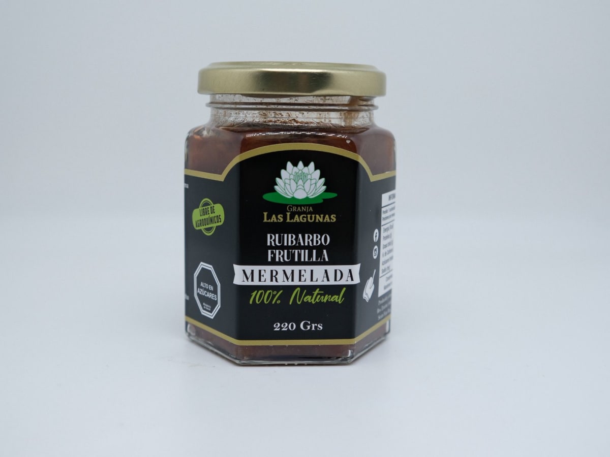 Mermelada Ruibarbo, Manzana, Nuez Granja las Lagunas1