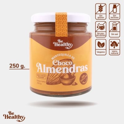 Mantequilla de ChocoAlmendras – Frasco de vidrio 250g2
